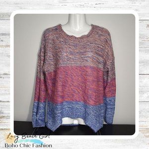 Rue 21 Striped High-Lo Sweater